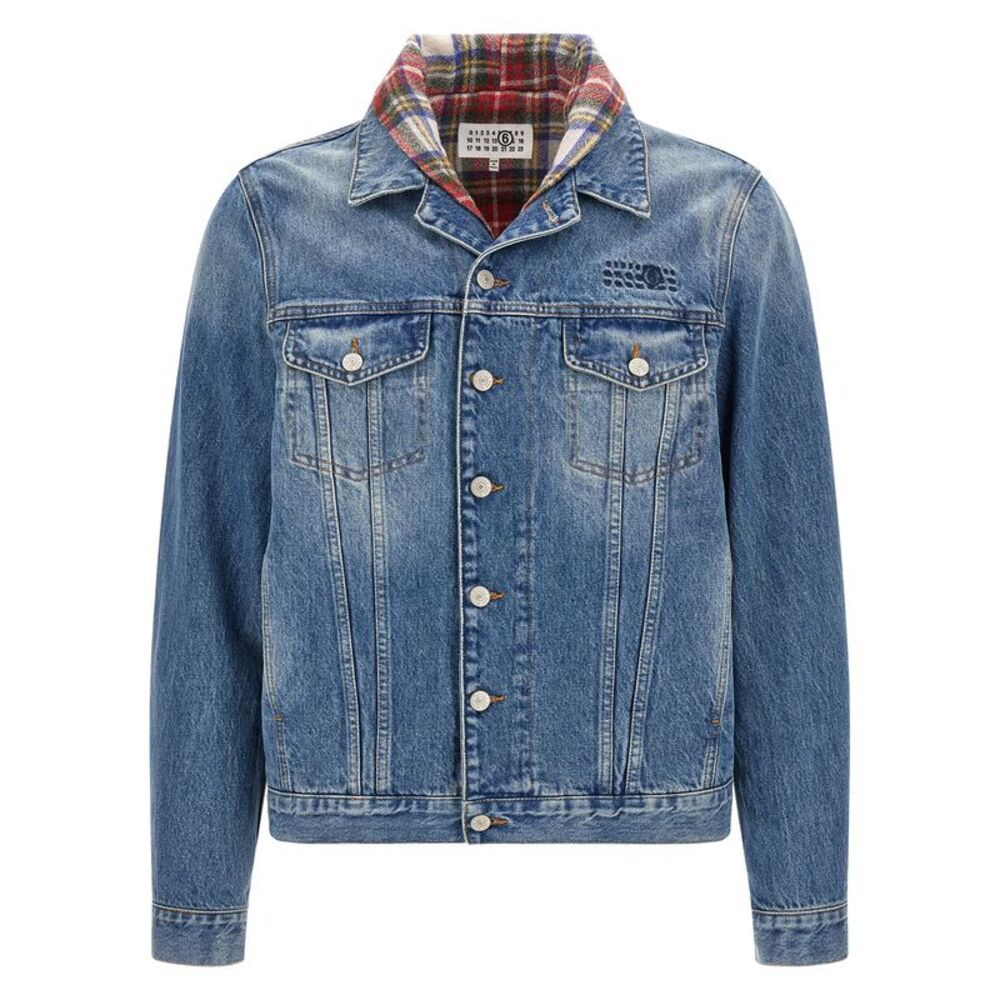 MM6 Maison Margiela Blue Cotton Denim Men's Jacket